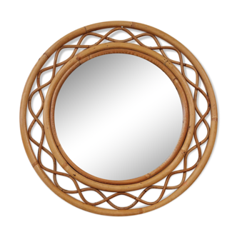 Rattan mirror 51cm