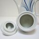 coffee maker and sugar porcelain blue décor design Bareuther 70s