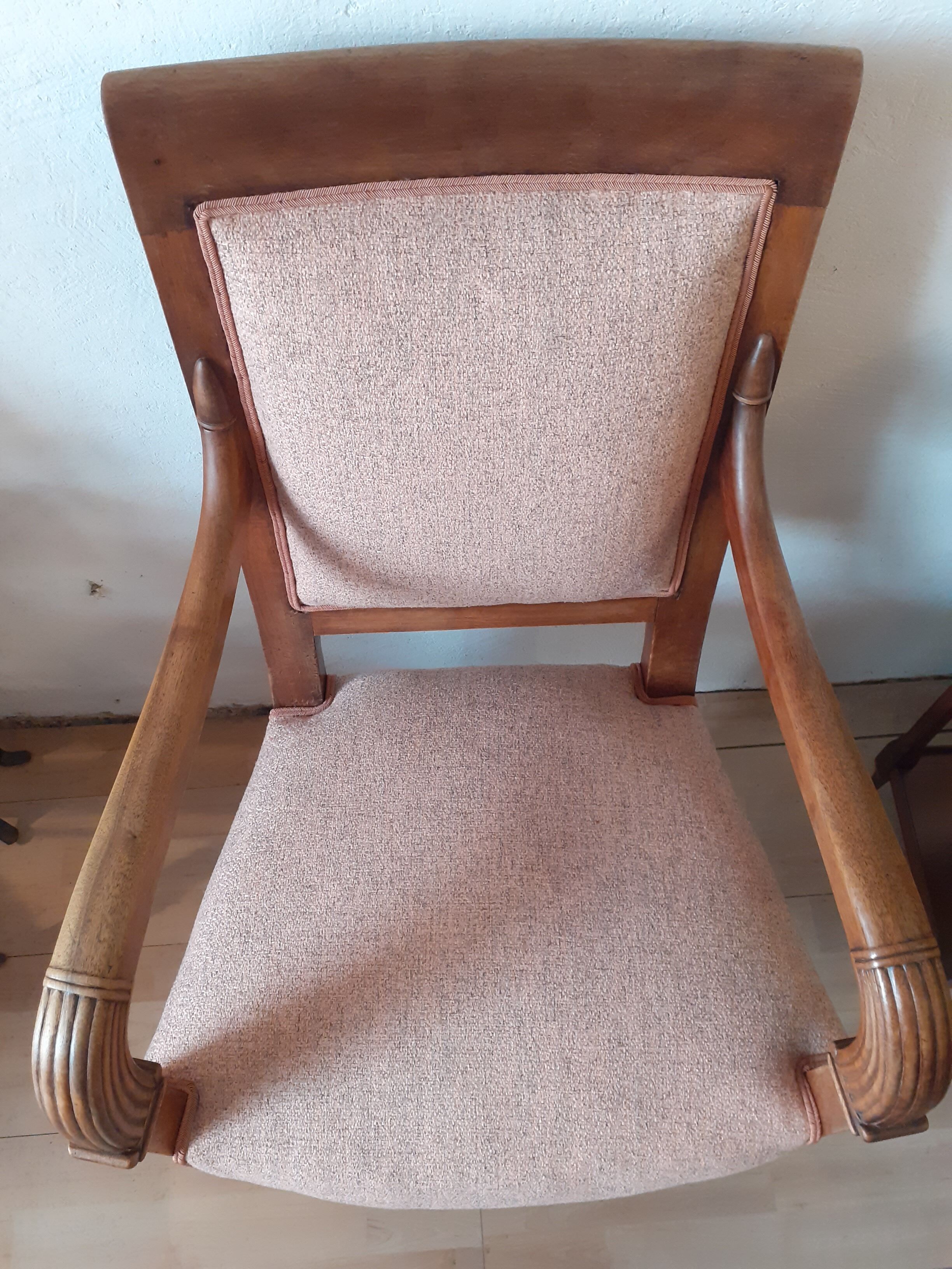 Walnut Empire chair