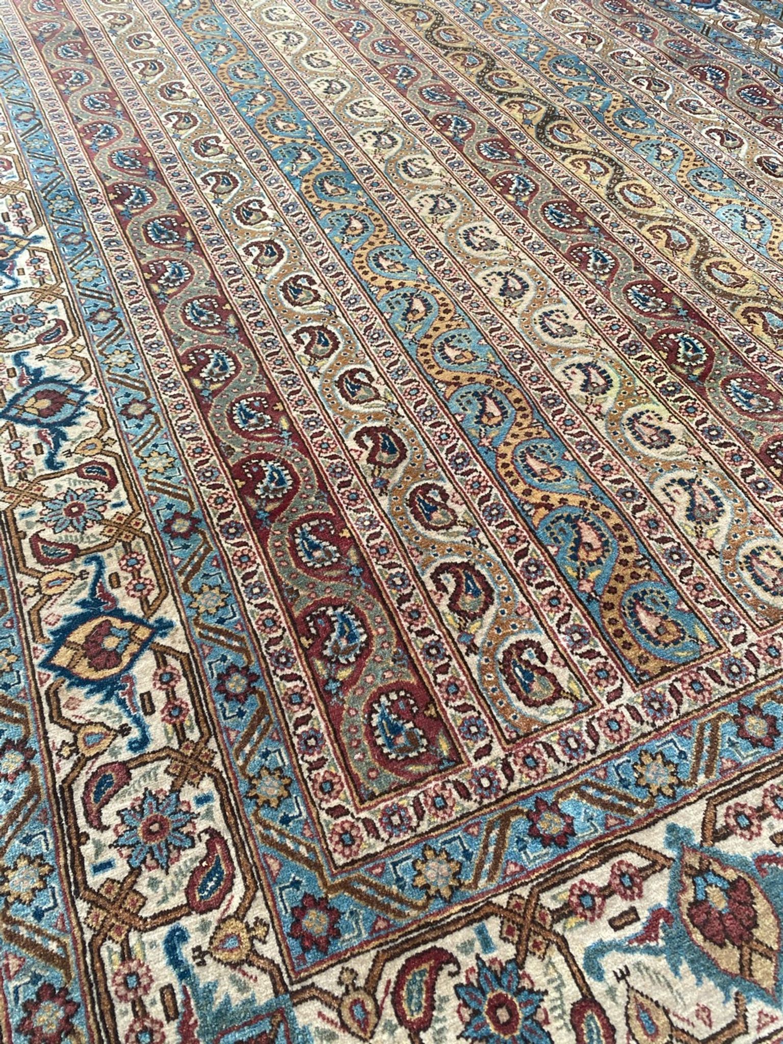 Old Persian Orient ghoom rug handmade 142x205 cm