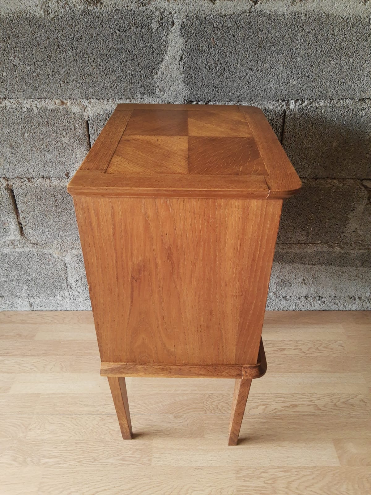 Vintage oak bedside/nightstand