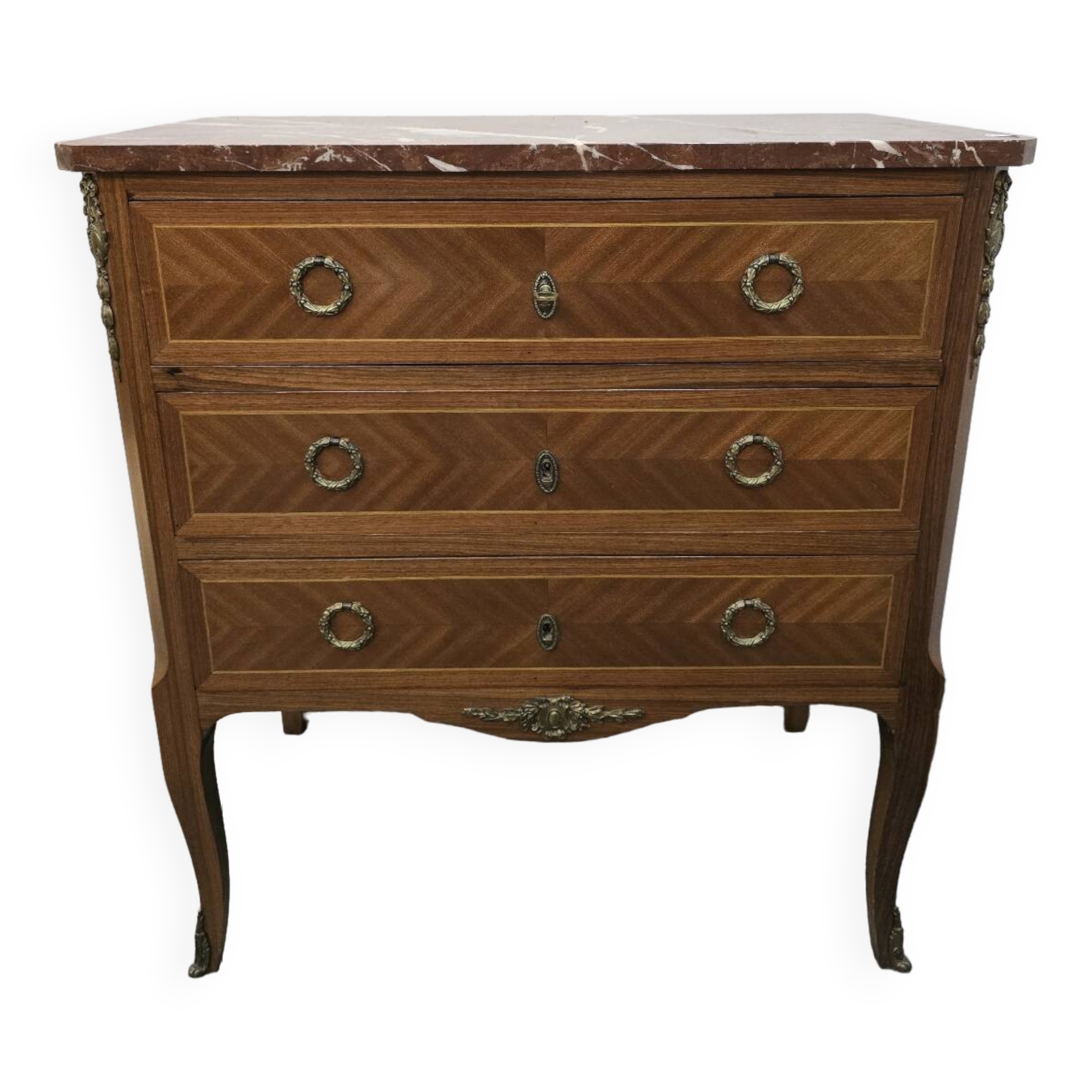 Commode style transitoire en marqueterie