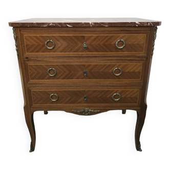 Commode style transitoire en marqueterie