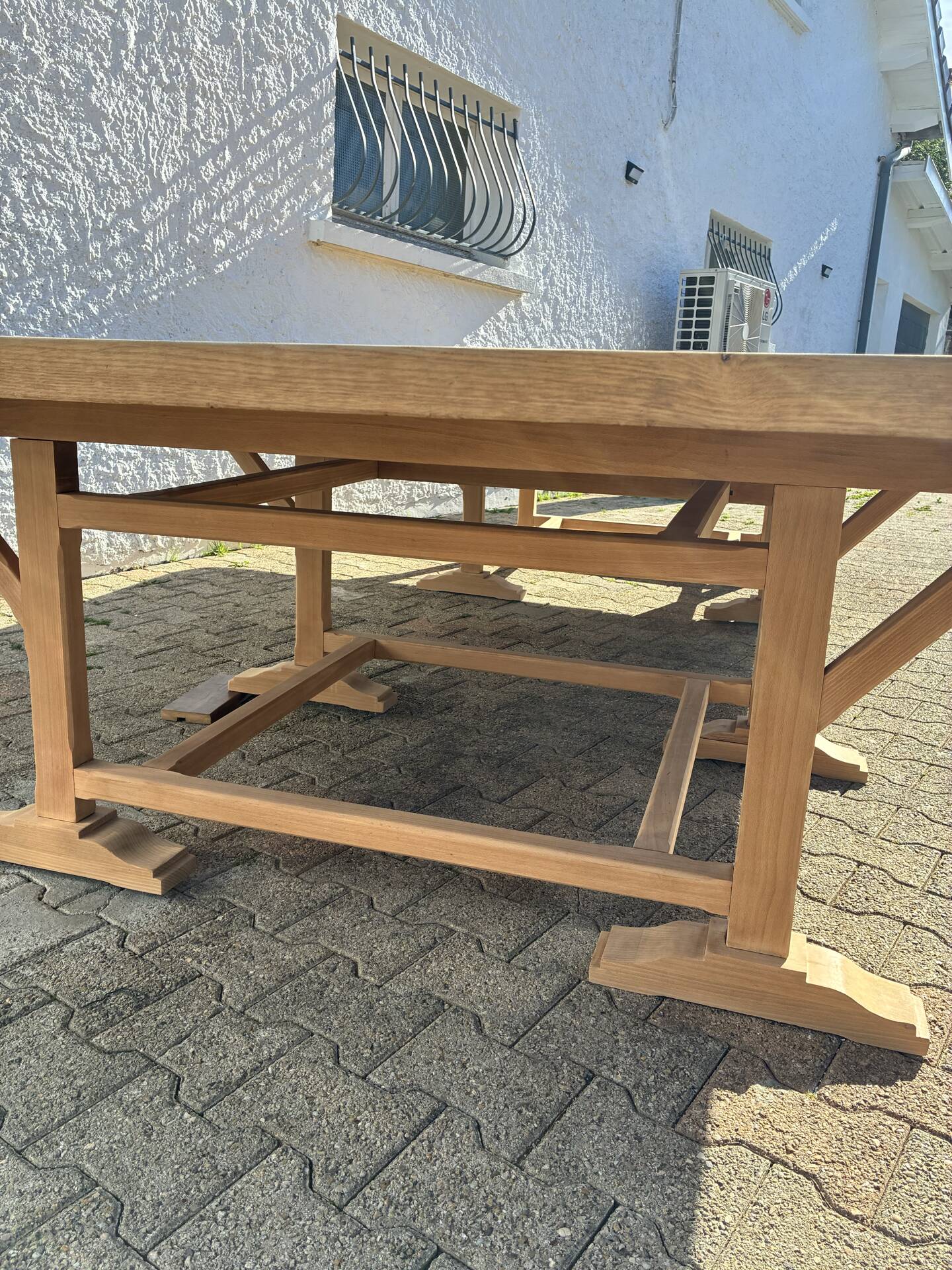 Solid oak farmhouse table