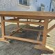 Solid oak farmhouse table