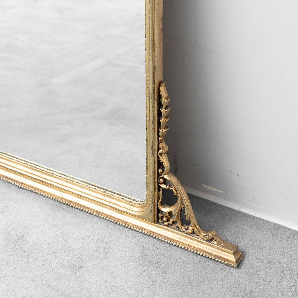 Vintage carved wood and gold leaf mirror – Louis XV style 120x5x135