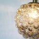 XL amber bubble glass pendant light by Helena Tynell for Glashutte Limburg