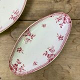 Lot of 2 dishes from Gien porcelain model Pomponnette