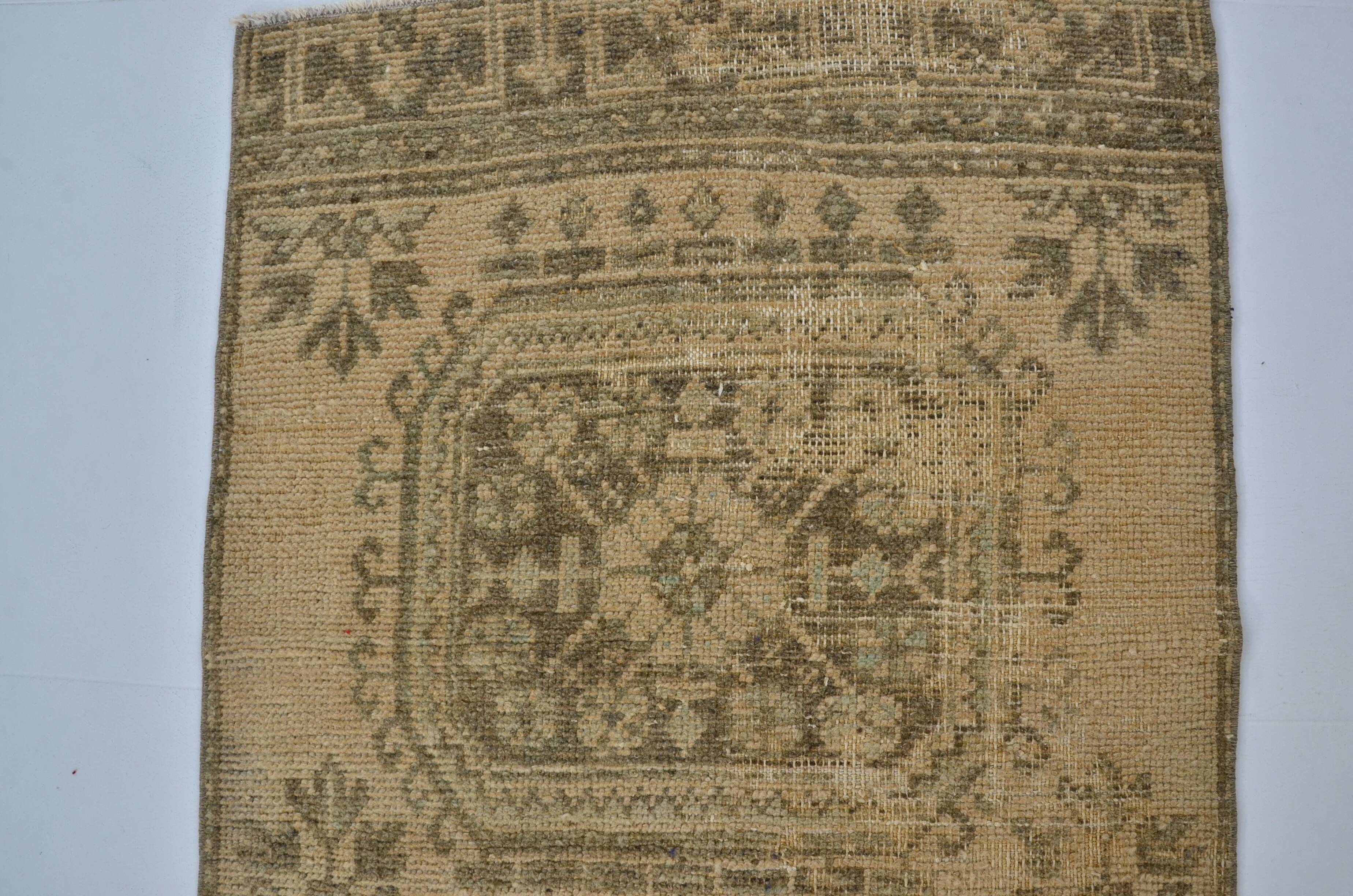 Beige Oushak Turkish Runner sku 2137