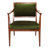 Fauteuil vintage style classique green moher