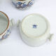 6 stoneware bowls floral motifs