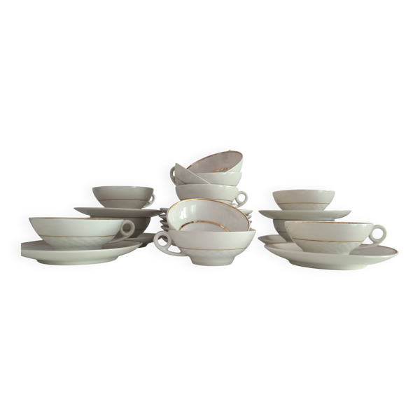 service à café année 50 porcelaine de limoges