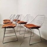 Set of six SM05 wire chairs by Cees Braakman for Pastoe, 1960s