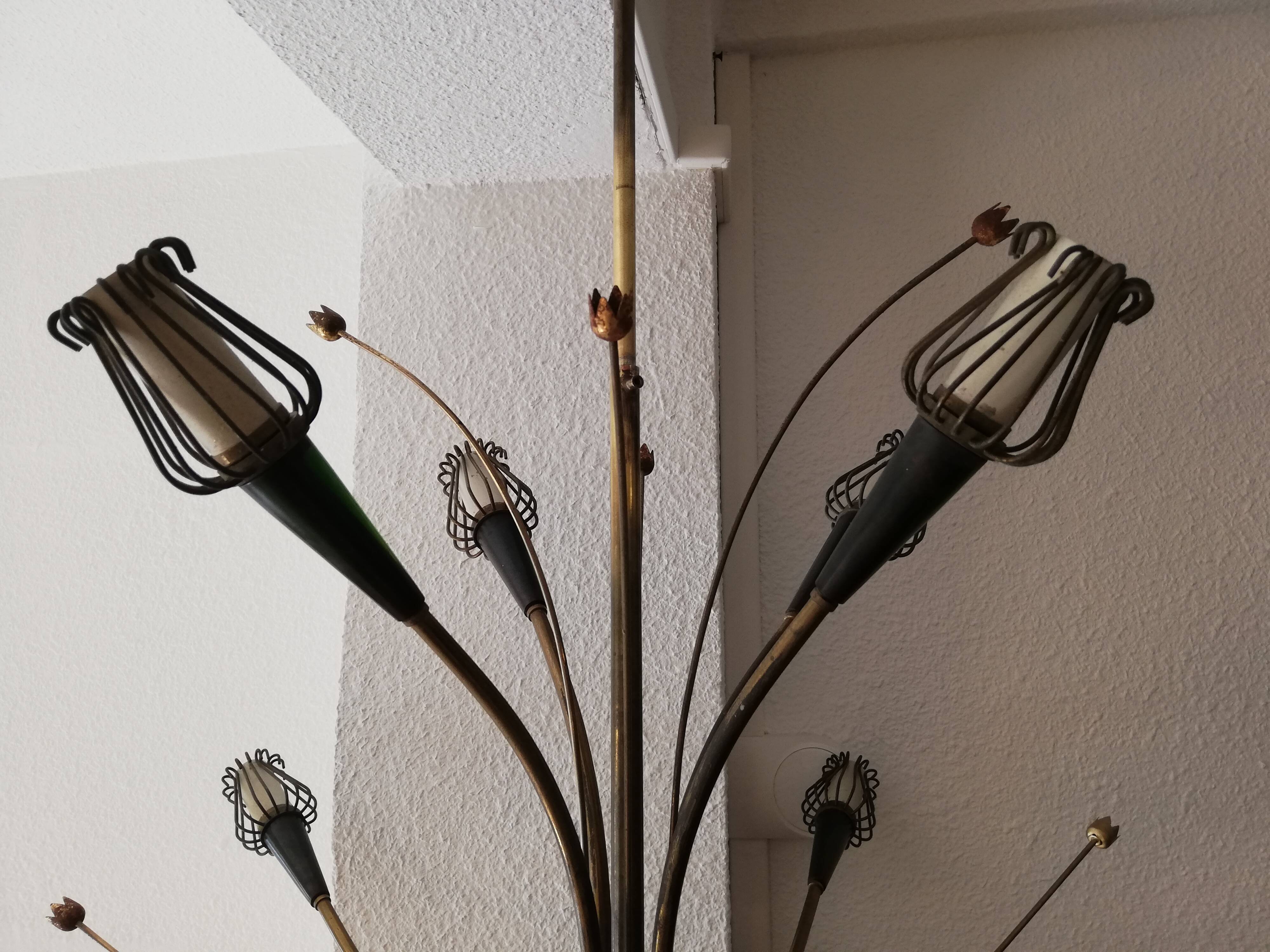 Chandelier 10 fires Lunel Collection Lily of the valley around 1950