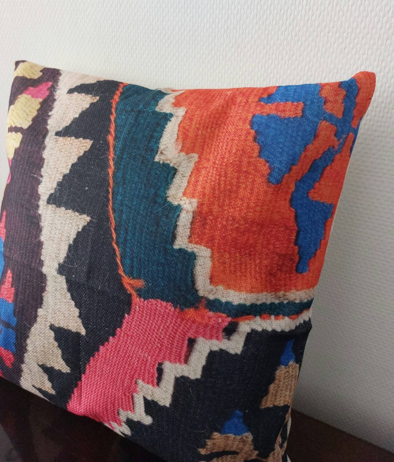 Coussin bohème patchwork