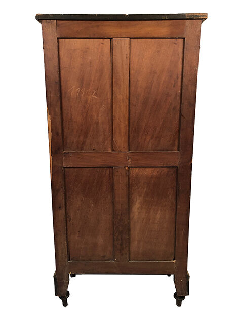 Louis XVI style showcase in wood inlaid late nineteenth, early twentieth