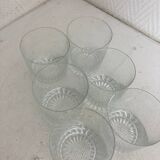 Lot 5 verres cristal ancien