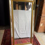 Large gilt mirror with beveled glass - Louis Philippe style