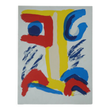Bengt Lindström, 1995, Jätten på Berget, Color Lithograph