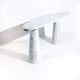 Vintage Eros console by Angelo Mangiarotti for Skipper (1970s) – white Carrara marble