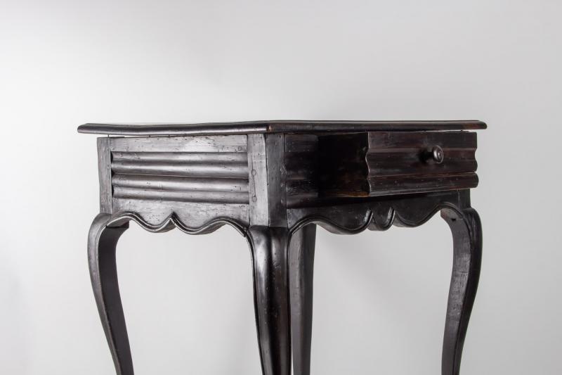 Office table from the early 19th century Louis XV style in blackened wood