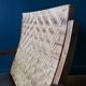 Fauteuil en teck et rotin style colonial