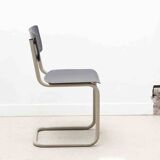 Pagholz chair in ebony and white