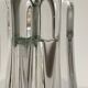 Art deco crystal star lamp base