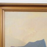 Peinture « The Riverside Camp », design scandinave, 19e siècle, de Vilhelm Oskar Engström