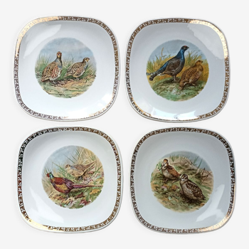 Assiettes gibier Longchamp