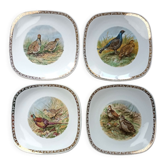 Assiettes gibier Longchamp