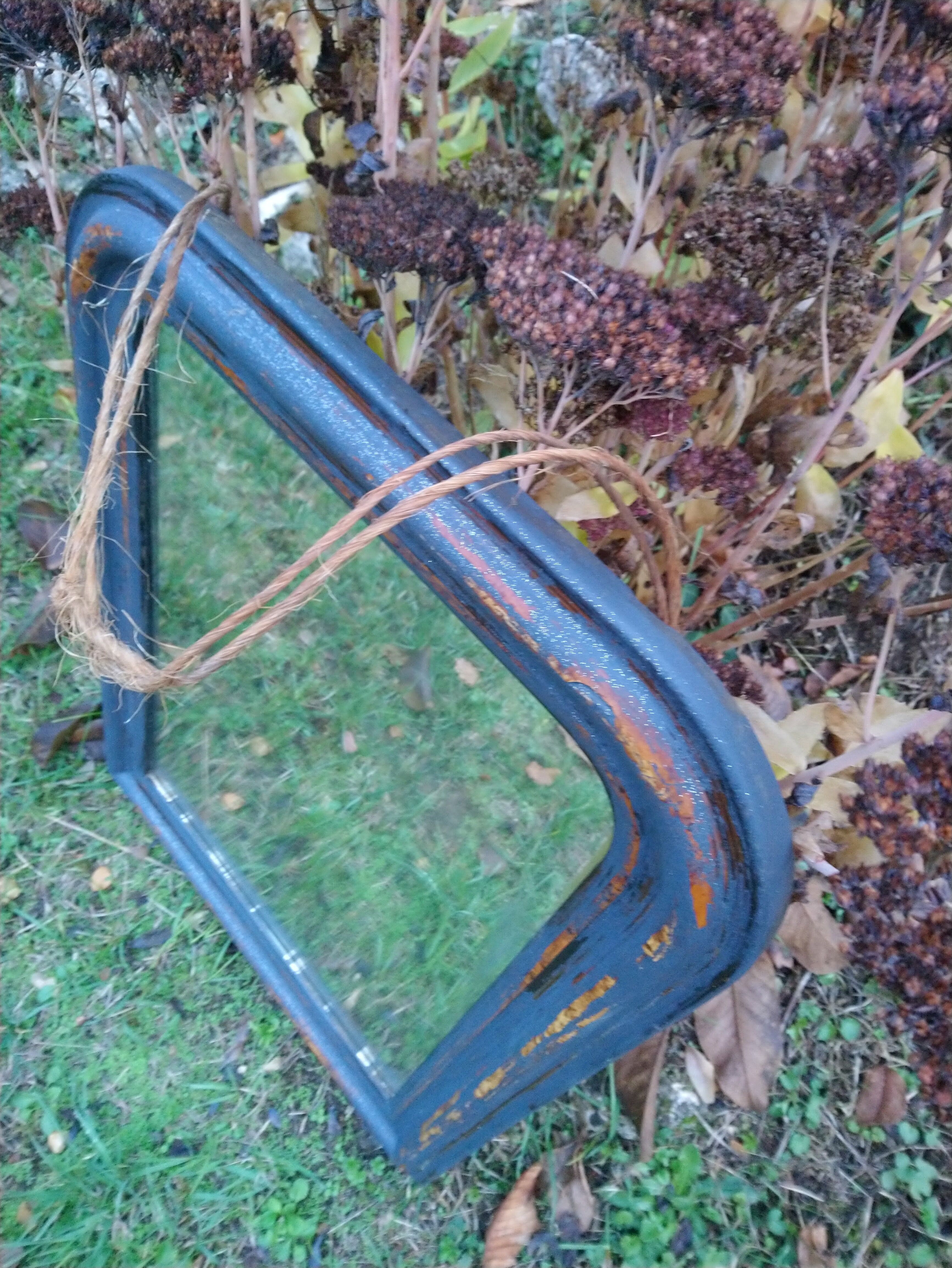 Mirror Louis Philippe patinated black 51 x 66