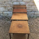 Pull-out tables old marquetry
