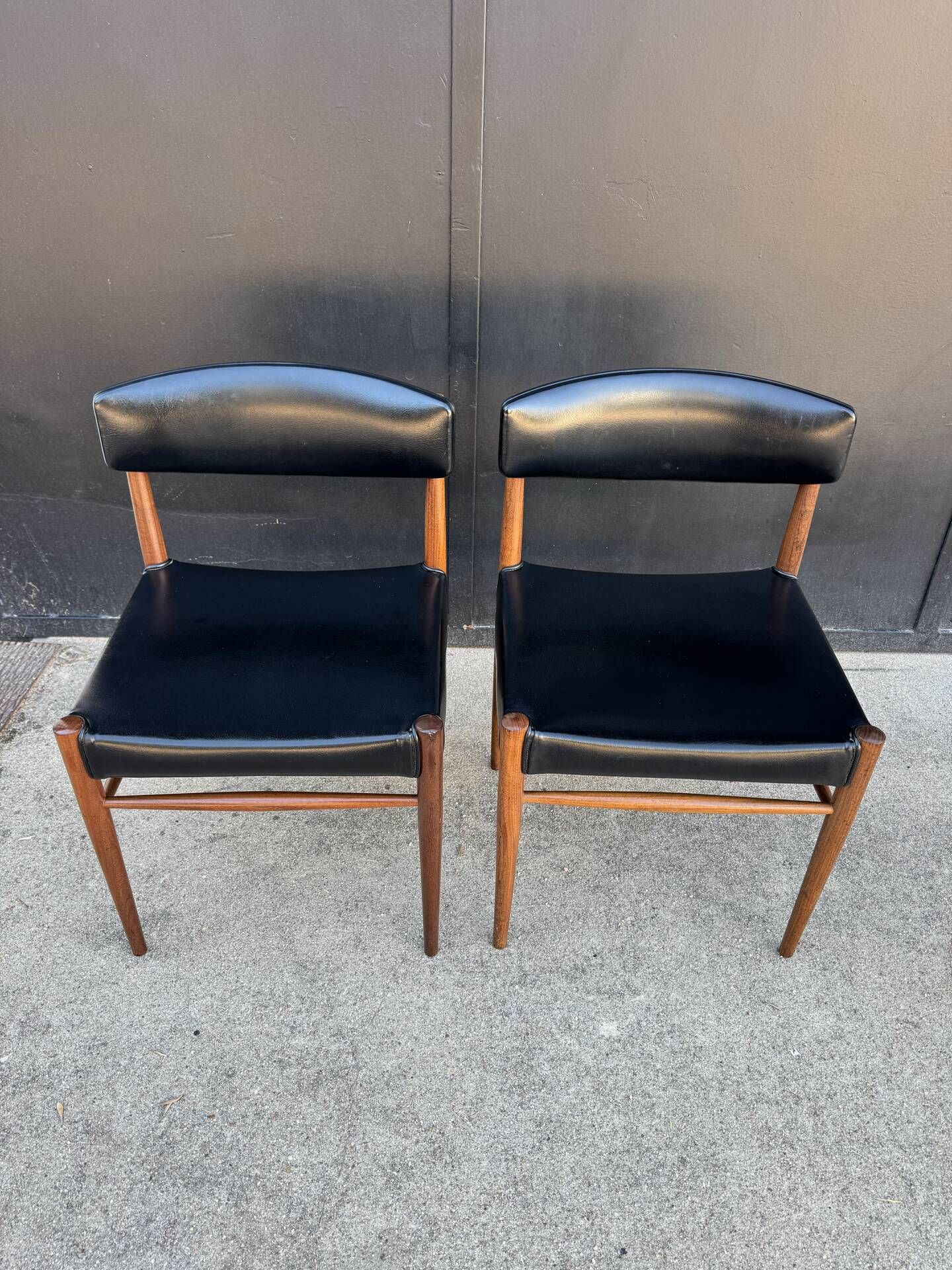 Chaises style scandinave années 60