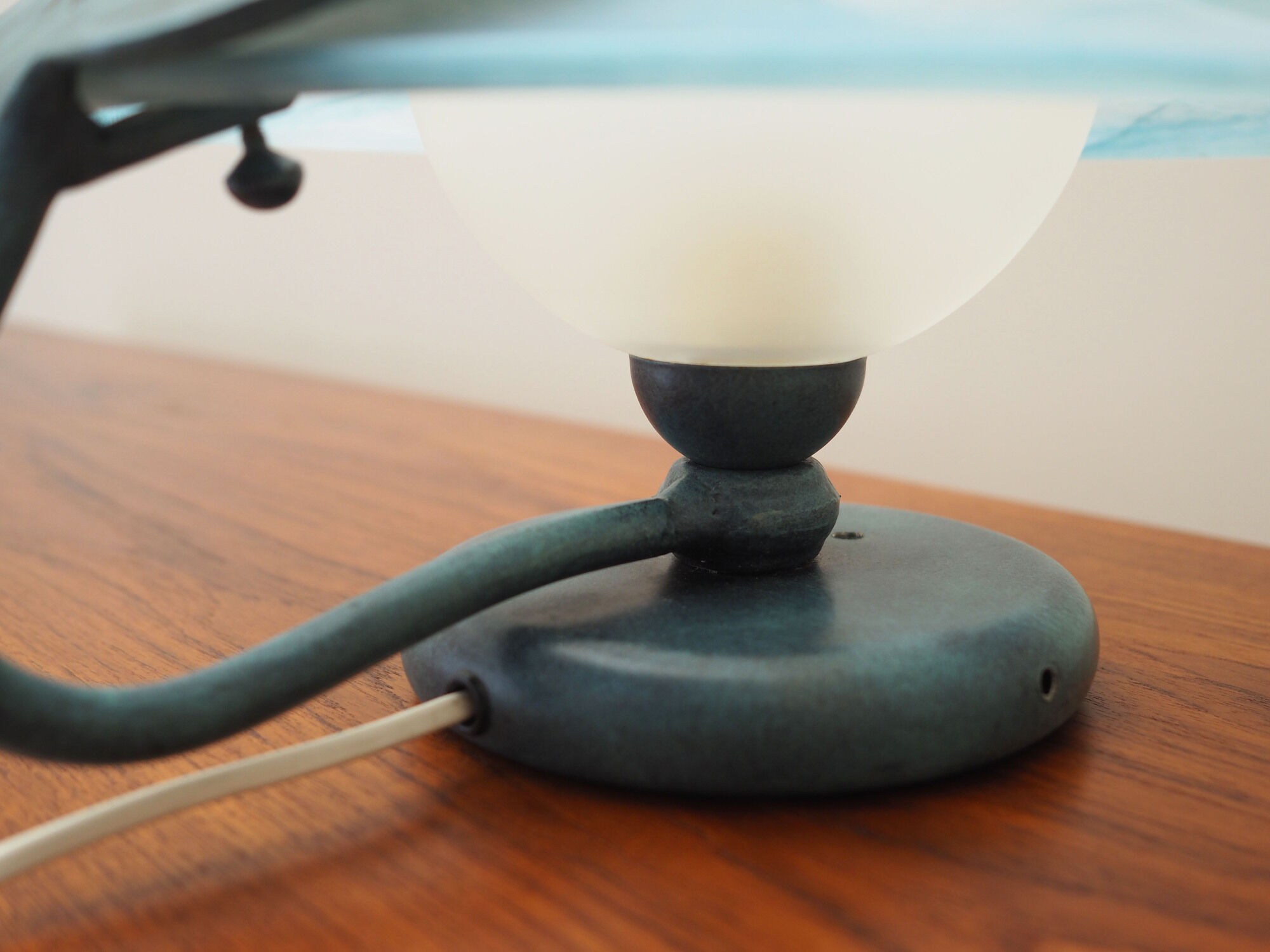 Lampe de chevet, design danois, années 1970, fabriquée au Danemark