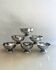 6 vintage stainless steel dessert bowls, 1960s