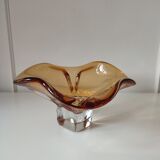 Amber glass cup