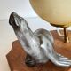 Lampe Art déco Otarie verre soufflé