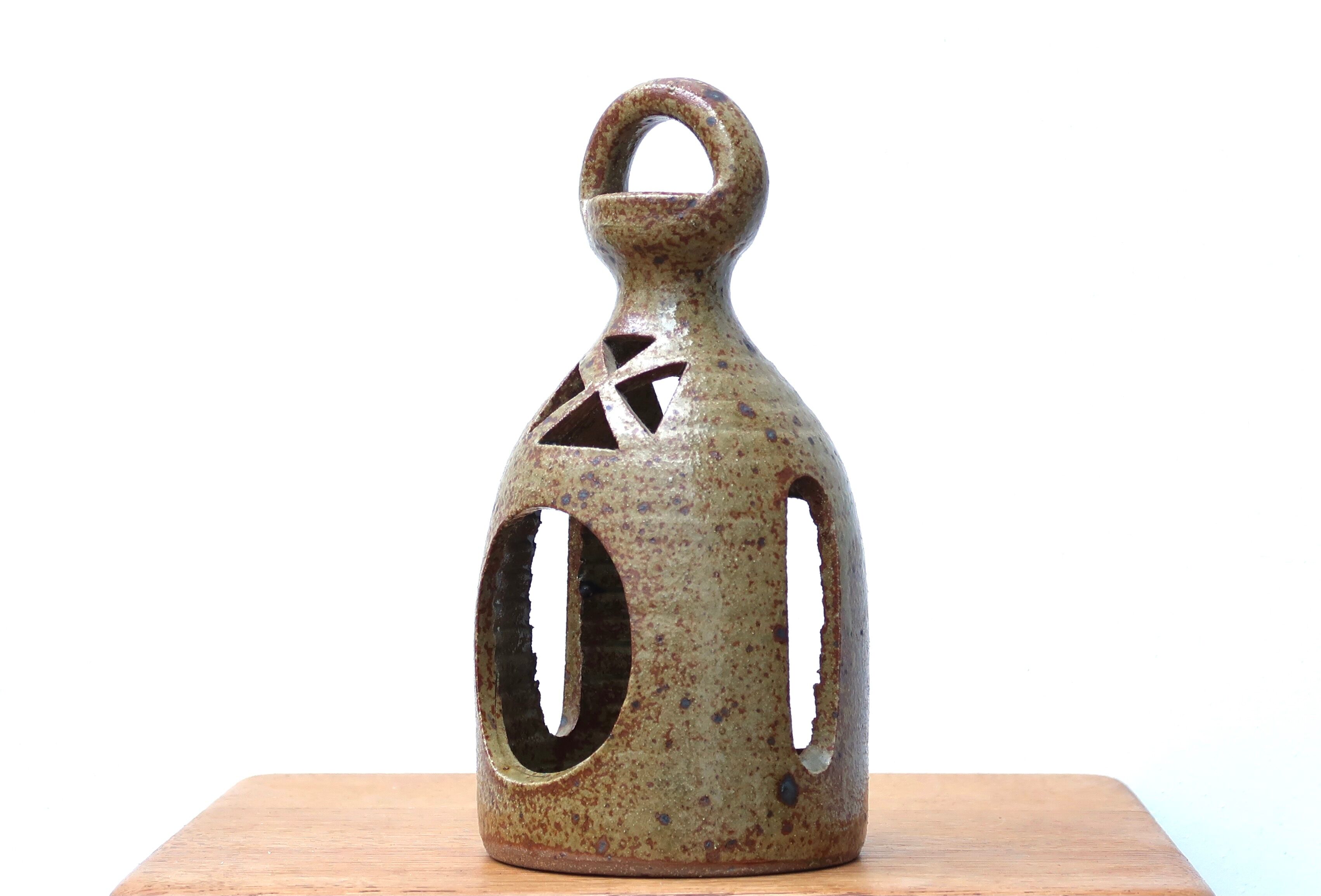 Sandstone candlestick lantern, 60s