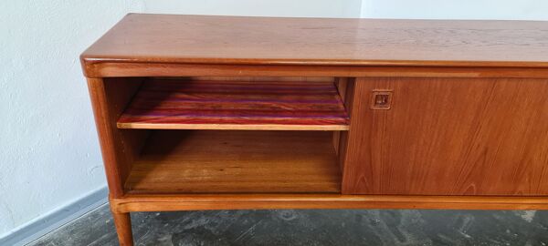 Buffet en teck design danois vintage par Bramin