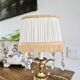 Gilt bronze bouillotte lamp with crystal drops, Empire style