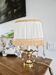 Gilt bronze bouillotte lamp with crystal drops, Empire style