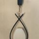 Old Arlus Pendant Lamp/Opaline Metal/1950s/Design Lighting