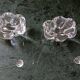 Pair of Daum crystal salt cellars