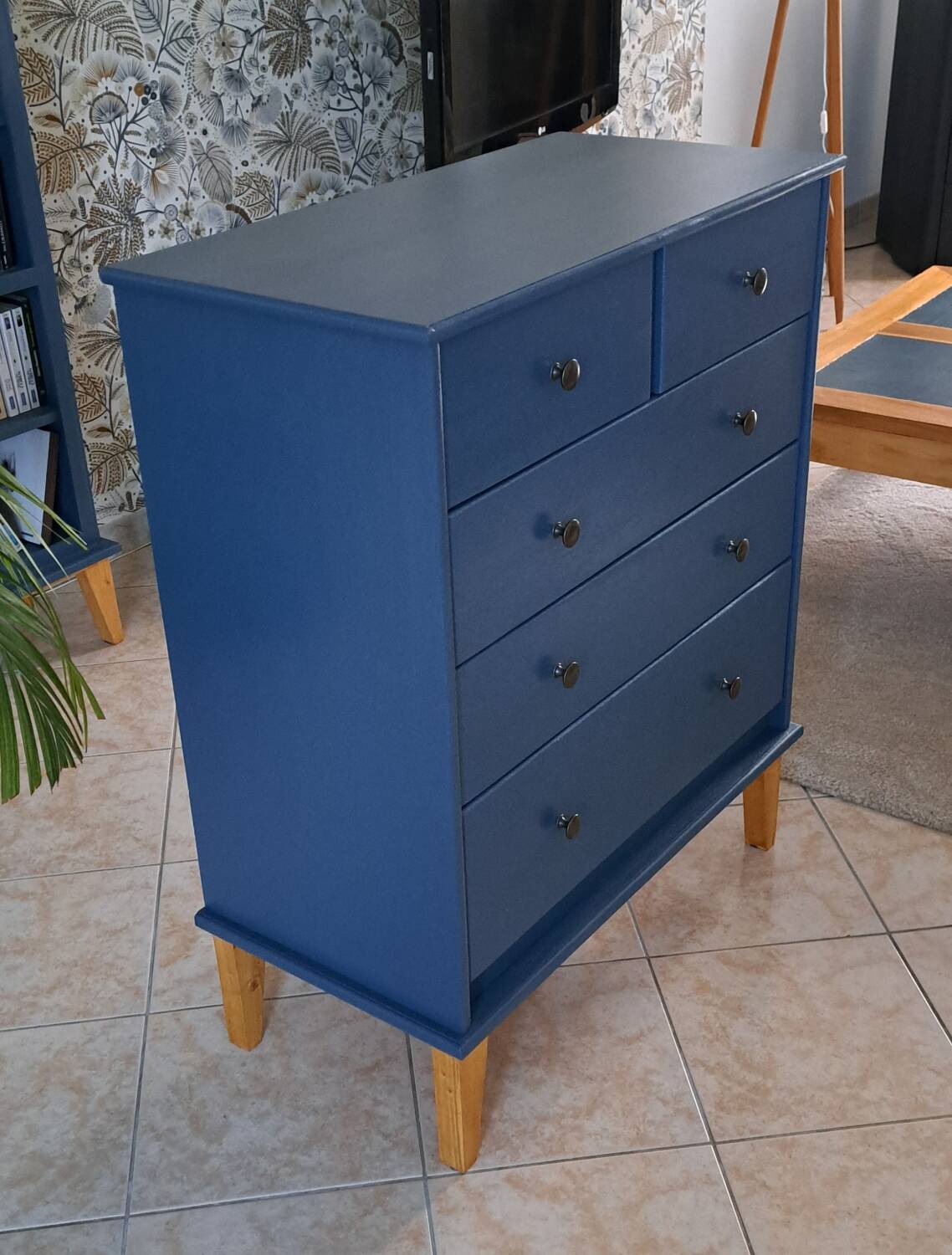 Rød Sødgren blue ganne chest of drawers