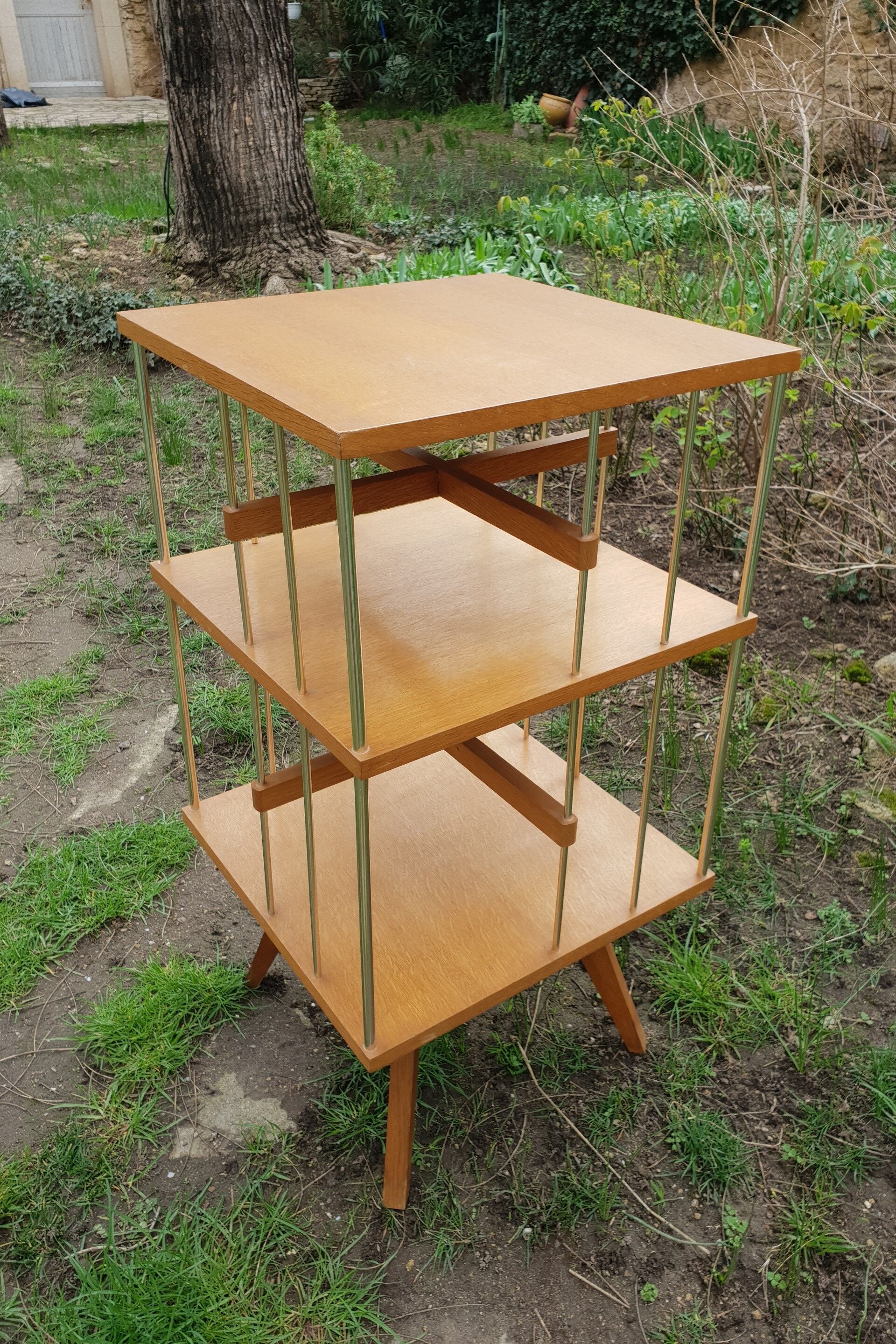 Vintage revolving library