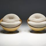 Esfera lounge chairs by Ricardo Fasanello, Brazil, late 1960s