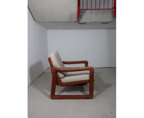 Pair of Danish armchairs from the 60s in solid teak