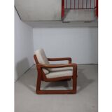 Pair of Danish armchairs from the 60s in solid teak