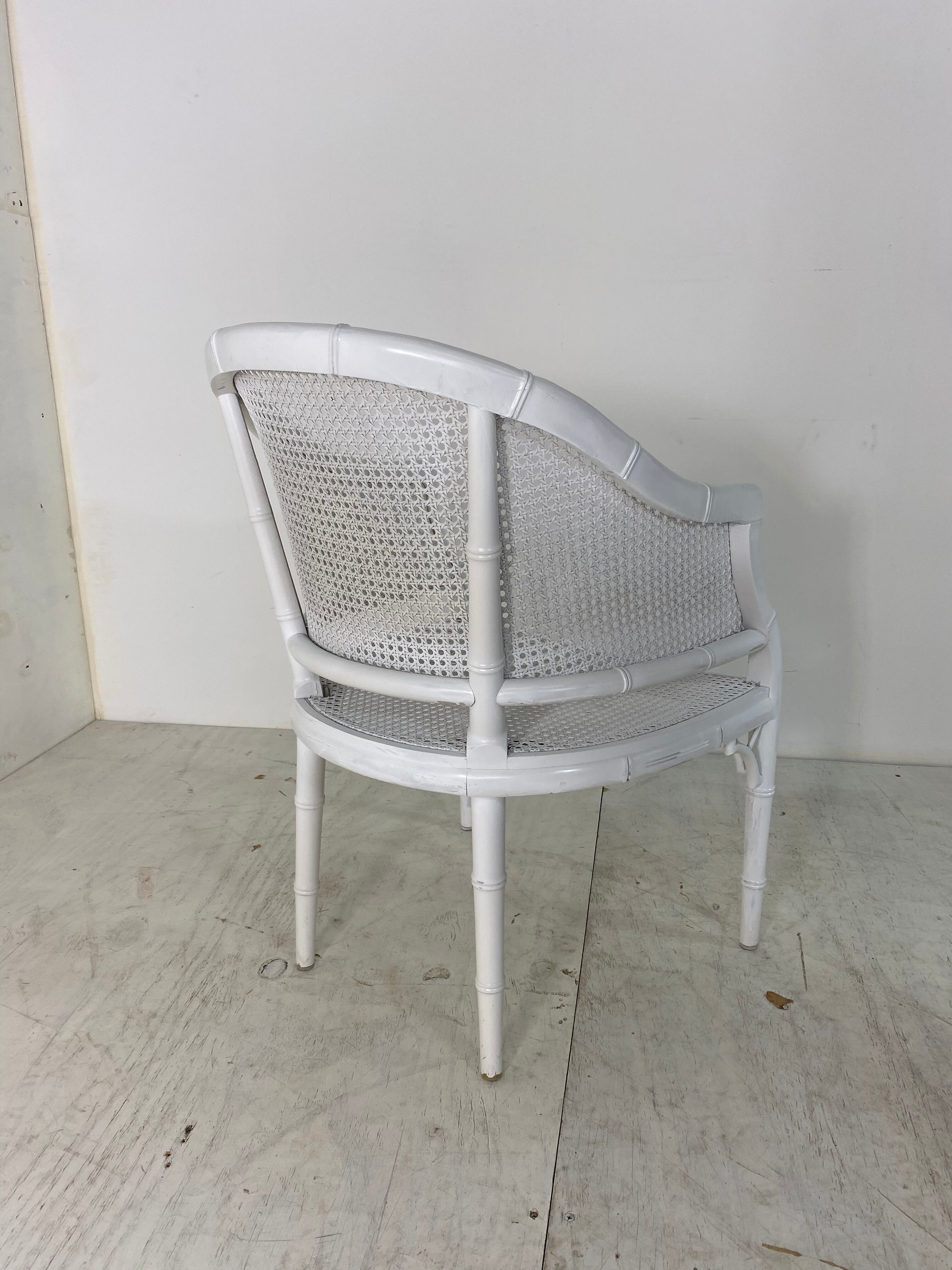 Chippendale style faux bamboo easy chair, 1960s